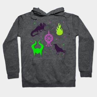 Maleficent Villain Pattern Hoodie